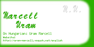 marcell uram business card